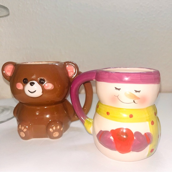 Christmas Holiday figurine mug / candle diy set. Rare perfect for the holidays🎄 - Picture 2 of 9